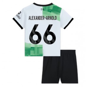 Maillot de foot Liverpool Alexander-Arnold #66 Extérieur enfant 2023-24 Manches Courte (+ pantalon court)